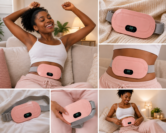 🌸 Ceinture Chauffante & Massante – Spéciale Règles Douloureuses